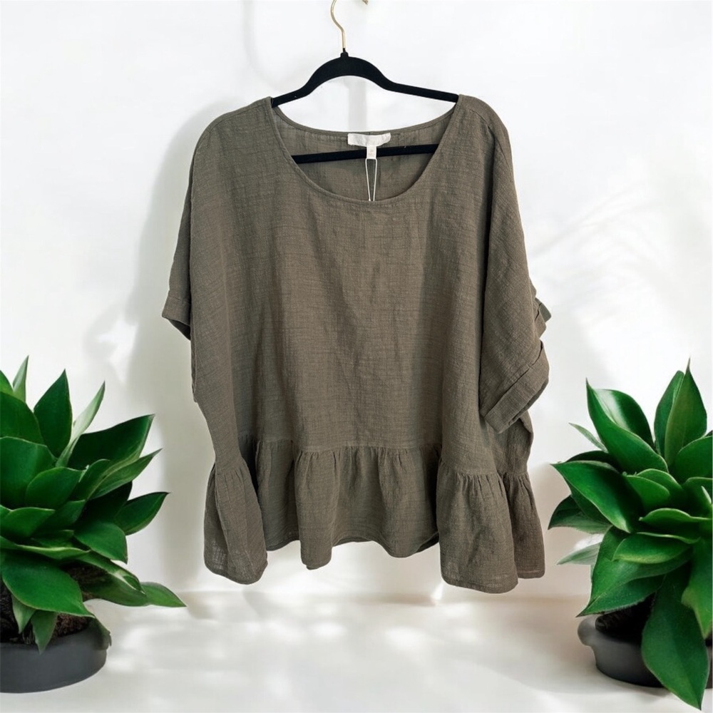 Adyson Parker NWT Ruffle Hem Blouse 3X